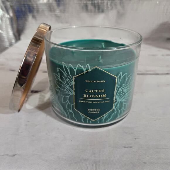 NEW Bath & Body Works Cactus Blossom 3-Wick Candle Home Fragrance 14.5oz - Picture 1 of 4